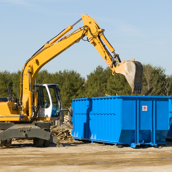 is there a minimum or maximum amount of waste i can put in a residential dumpster in Brinson